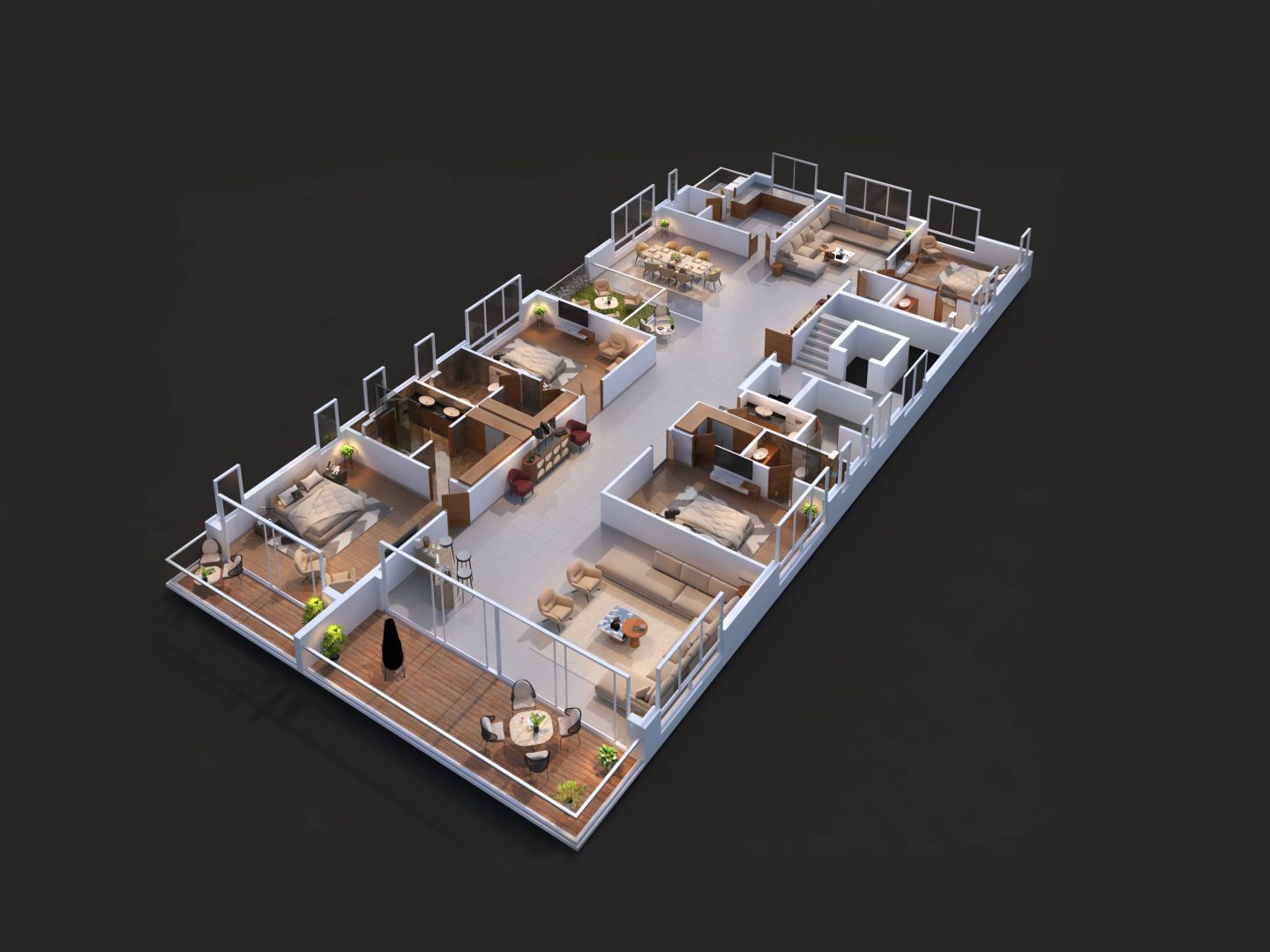 3D Floor Plan Rendering & Visualization Services