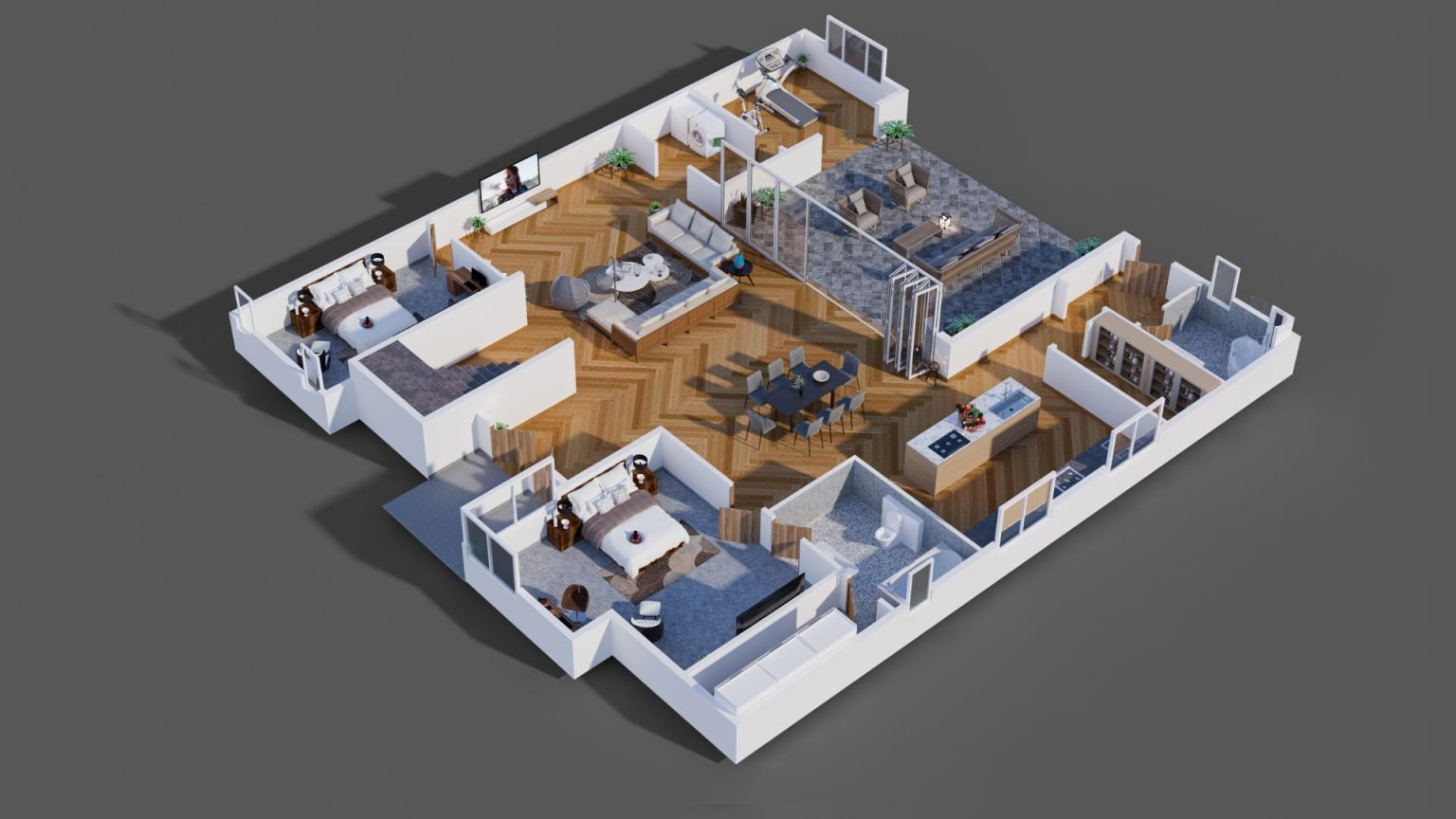 3D Floor Plan Rendering Services - Arch Visual Studio