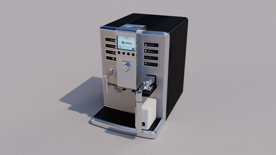 3D Product Rendering & Visualization of coffee machine 2