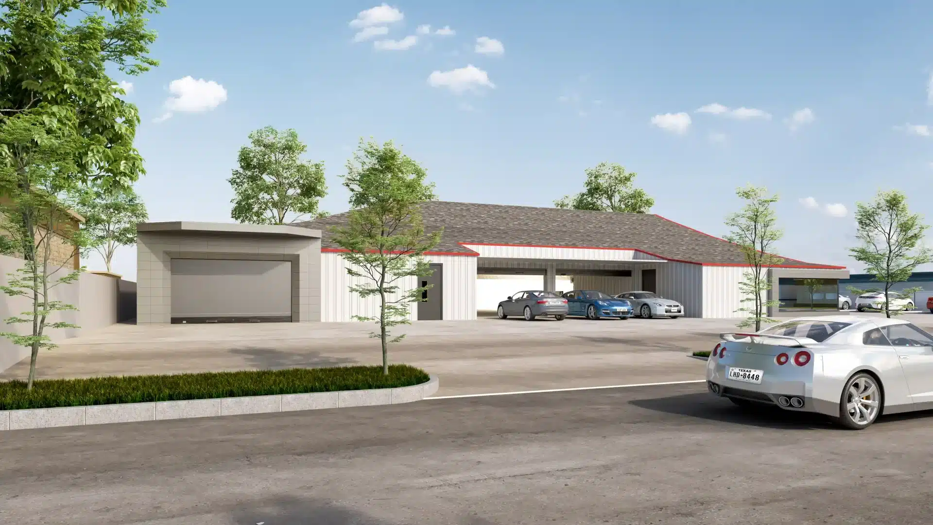 Rear Camera Car Wash Company Architectural Renderings