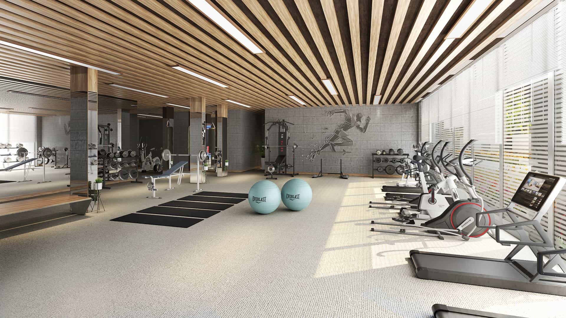 Beautiful Interior Visualization of Gym Houston