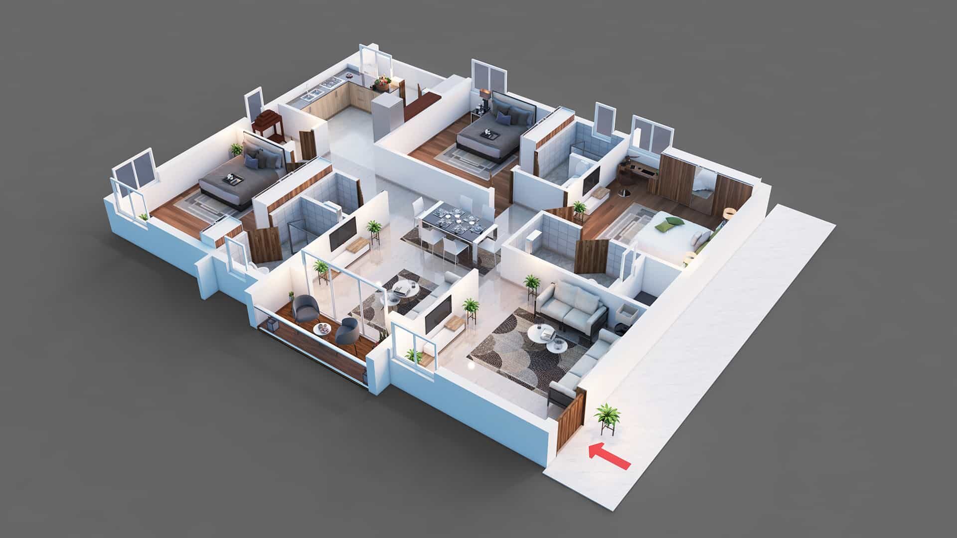 3D Rendering Floor Plan​ Services Houston Tx
