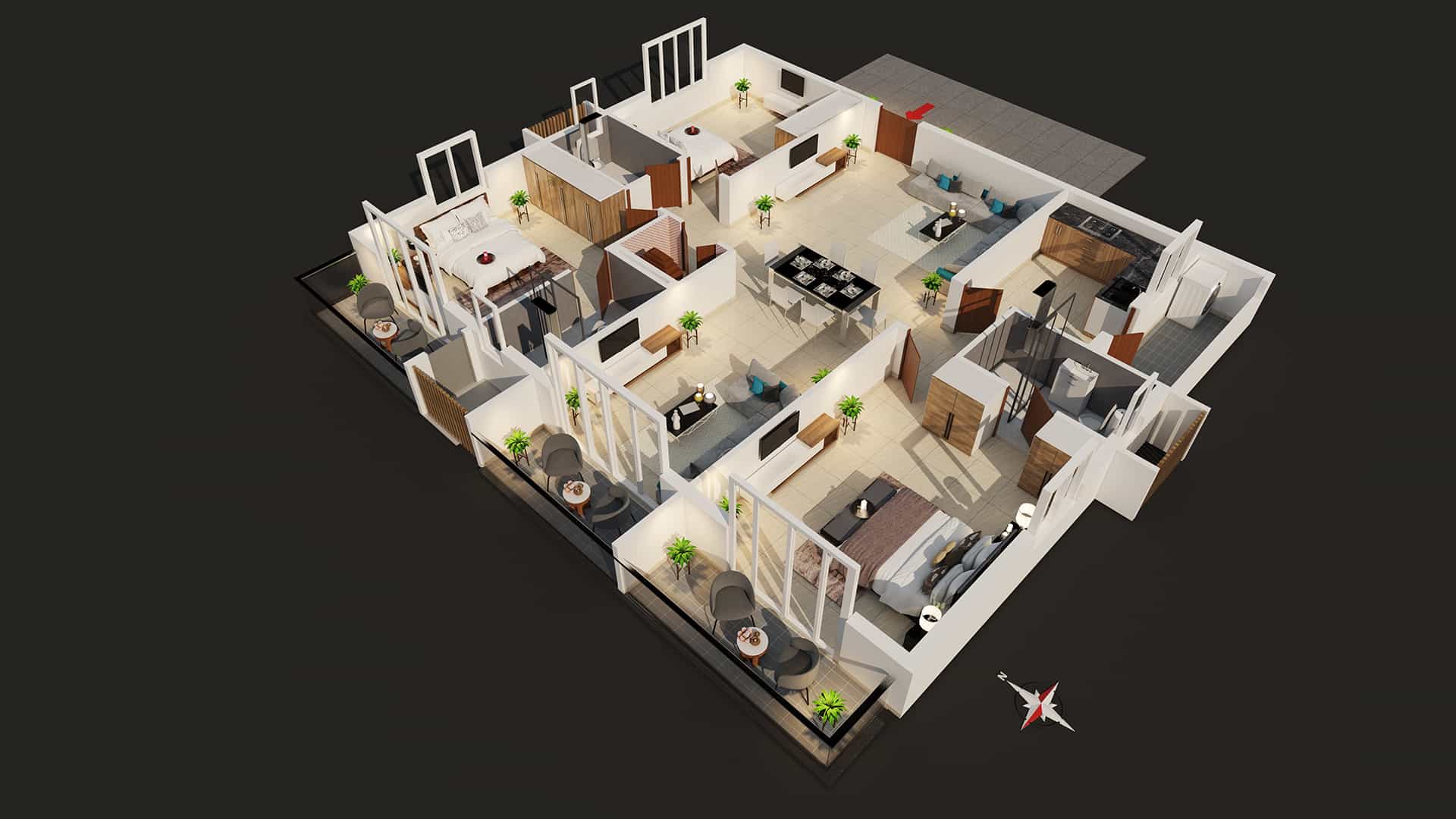 3D Floor Plan Renderings Houston Tx