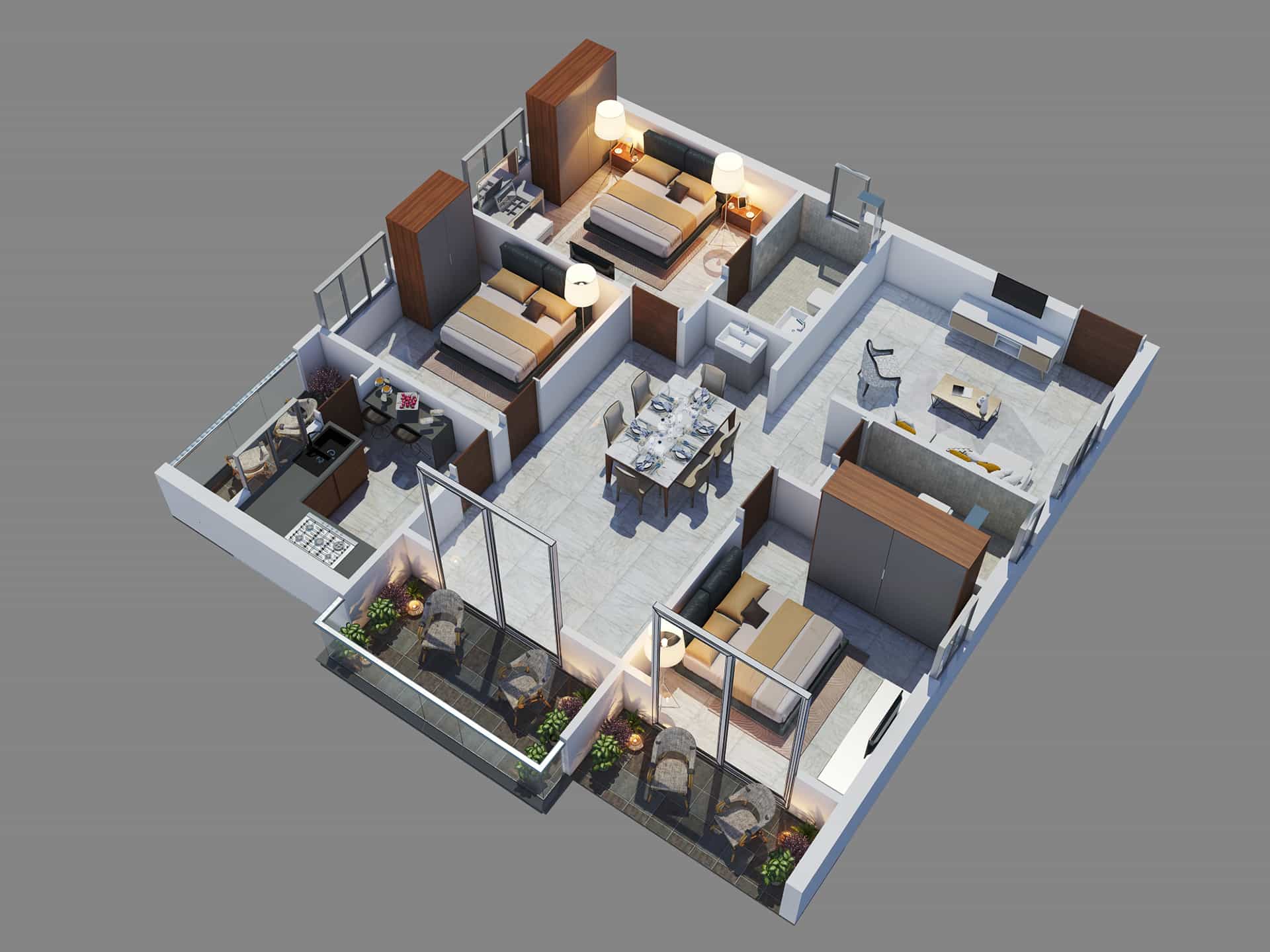 2D/3D Floor Plan and Rendering Portfolio